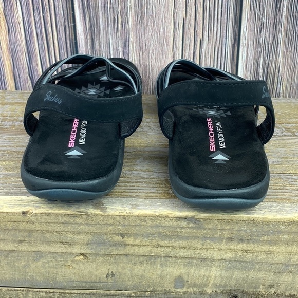 Sketchers Memory Form Black Sandals - Size 8 - Picture 4 of 7
